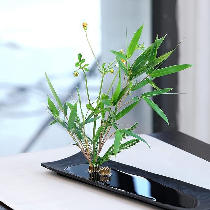 Kenzan Floral Frog 23mm/0.9inch Diameter Ikebana Flower Arranger Holder Stainless Steel Pin for Small Vase (24Pcs)