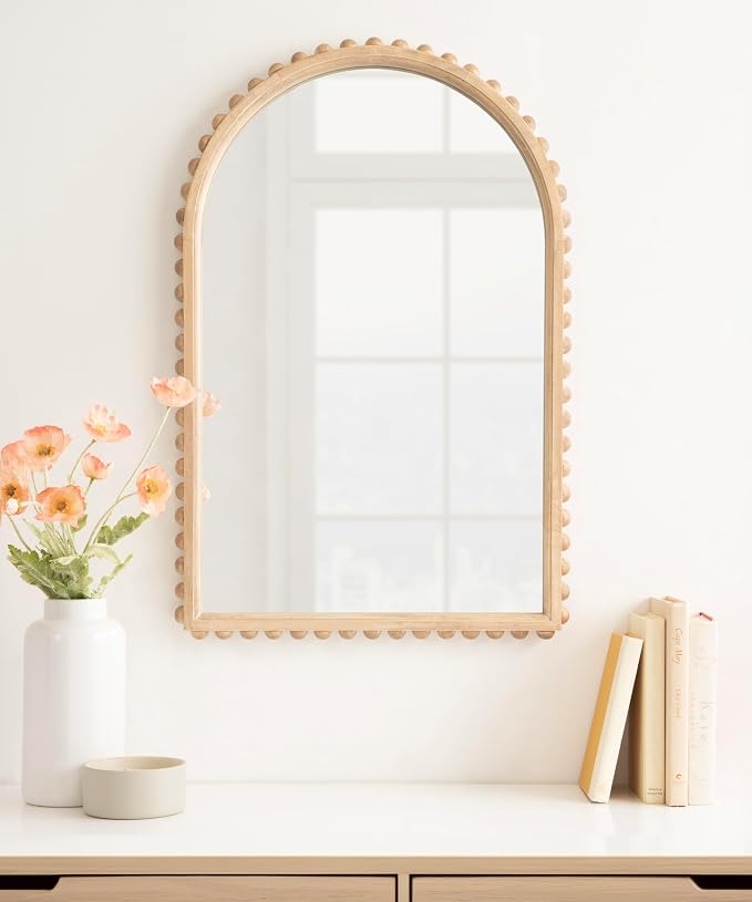 Kate and Laurel Beadbrook Modern Beaded Arched Mirror