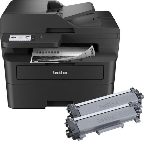Brother MFC-L2900DW XL Wireless Monochrome All-in-One Laser Printer - Duplex Copy, Scan & Fax | 4,200 Pages Toner Included