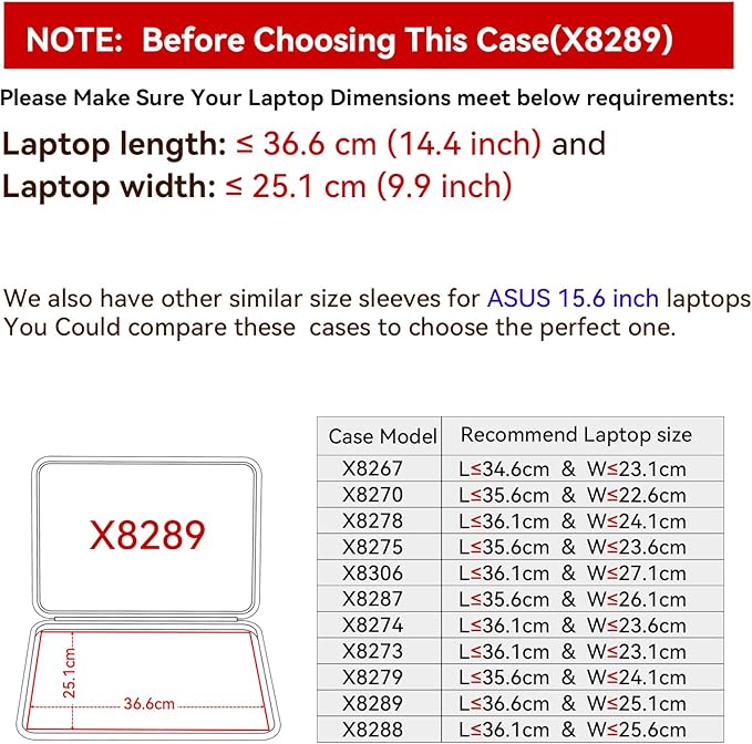 Smatree Hard EVA Protective Sleeve Case Compatible for 15.6 inch ASUS ExpertBook B2 B2502C Laptop, for 15.6 inch ASUS ExpertBook B2 Flip B2502F Anti-Shock Notebook Bag (X8289)