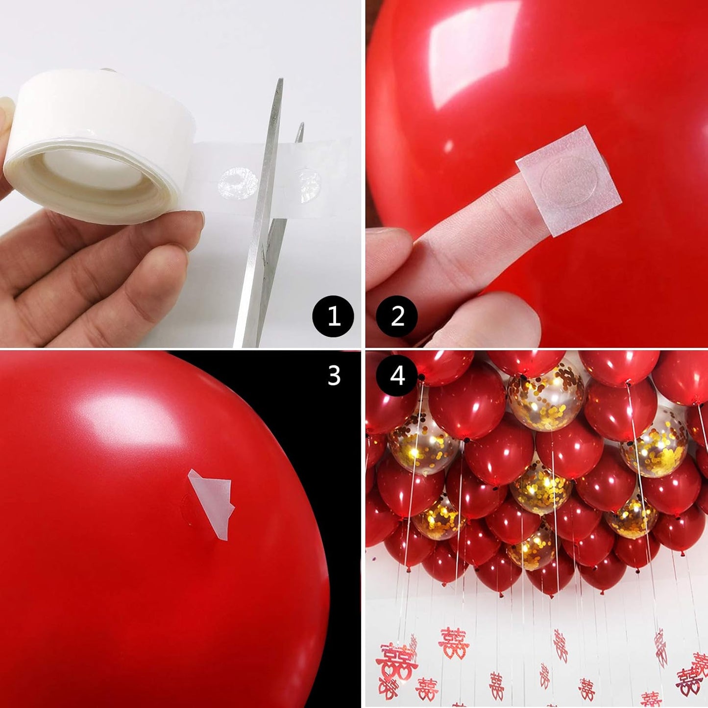 1500 Glue Points | Regine Switzerland Balloon Dot Glue Stickers - Removable Craft Adhesive for DIY Decorations