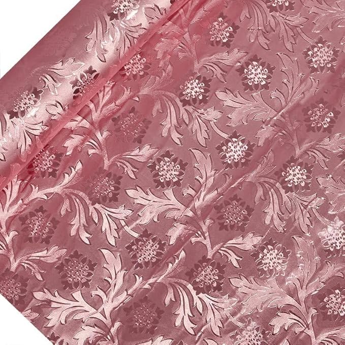 Pink Embossed Floral Foils 20" X 10 Yards