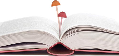 Genuine Fred Magic Sprout Mini-Mushroom Bookmarks - Set of 4 | Soft Silicone - Fun Gift for Book Lovers