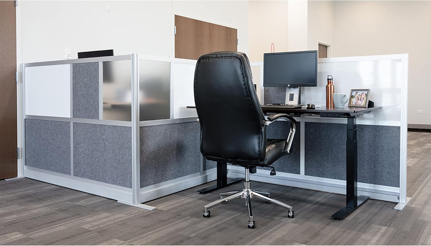 Workflow Modular Wall - Room Divider with Whiteboard & Sound Dampening | Expandable Office Partition (53" x 70")