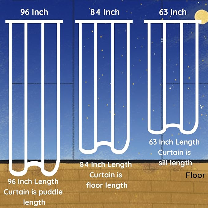 ENJOYBRIDAL Floral 96 Inch Curtains 2 Panel Set Boho Jacquard Drapes Black Living Room Semi Sheer Long Window Curtains Cottagecore Farmhouse Bedroom Chic Decor Rod Pocket Tassel Window Treatments