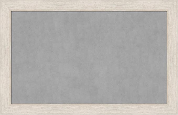 Amanti Art White Framed Magnetic Board 29x45 Large Vision Board for use with Magnets, 100% Metal Sheet to Display Items as Office Decor or for Home Organization in mudroom, Kitchen or Kids Room