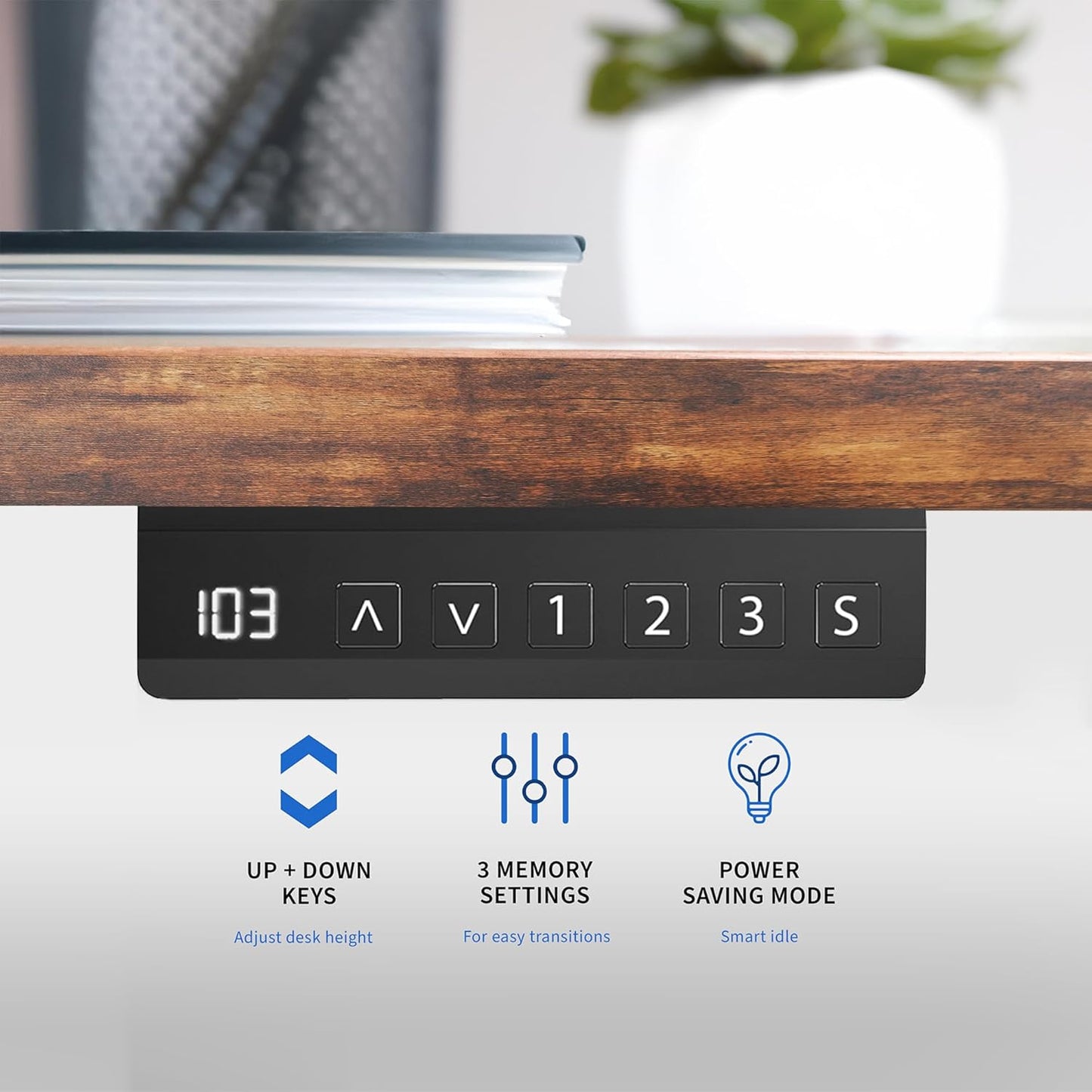 VIVO Electric Dual Motor Stand Up Desk Frame - Height Adjustable for 40-85 Inch Table Tops | Black, DESK-V103E