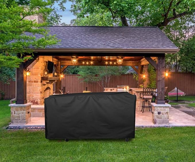 ZJYWSCH Griddle Cover for Blackstone Bronco 28" XL 3 Burner Griddle Vertical Pellet Smoker Combo 2415, Heavy Duty Waterproof for Blackstone Bronco 28 inch XL Combo Griddle