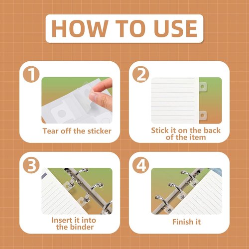 Clear Binder Hole Reinforcement Stickers by [Brand Name] - 500PCS Self-Adhesive Labels for Scrapbooking & Office Use