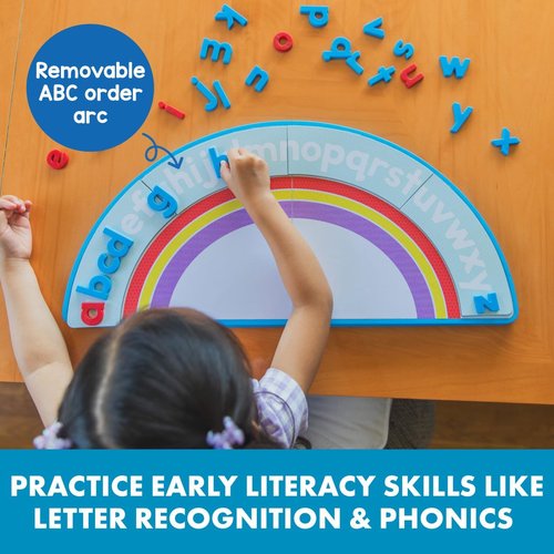 Educational Insights ABC Arc Mat - Magnetic Alphabet Magnets Set for Kids | Spelling & Letter Learning Activity Ages 3-5