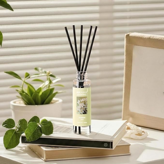 Airkeep Reed Diffuser Oil Refill/Jasmine Lily/3.38 oz / 1 Pack/Air Freshener & Aromatherapy Essential Oil Blend for Home Fragrance – Scented Refill Oil for Bathroom, Bedroom & Home Decor