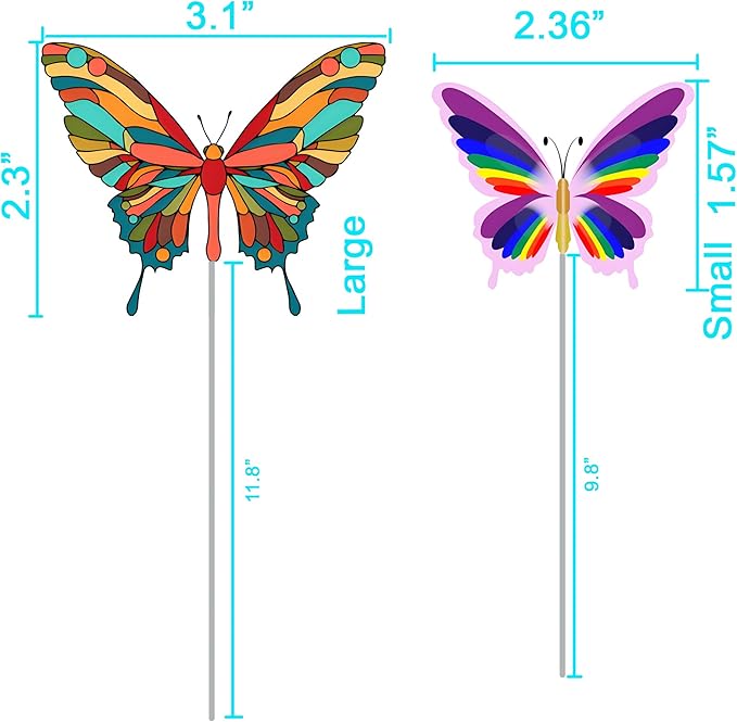 12 PCS Artificial Fabric Butterflies, 2 Sizes Reusable Butterly Crafts Decor, DIY 3D Butterfly Decorations for Fake Flowers Floral Nursery Wedding Tea Party Birthday Easter Spring. (Orange01 Medium)