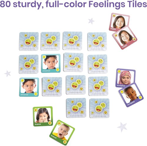 Hand2Mind Express Your Feelings Memory Match Game - Emotion Cards for Kids | Enhance Emotional Intelligence & Social Skills