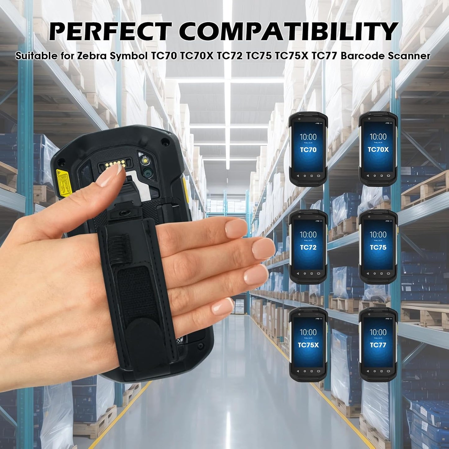 Zebra TC70 Hand Strap Replacement - High-Durability & Easy Install for TC77, TC72, TC75 | 5 Pack