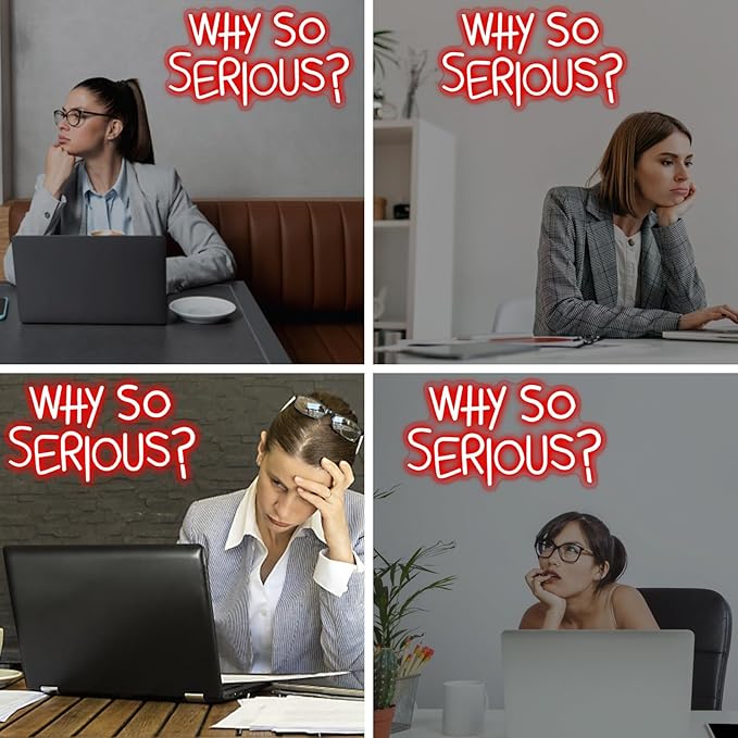 Vibrant "Why So Serious?" Joker Neon Sign - USB Powered, Wall-Mounted, Energy-Efficient LED Light for Bedroom, Living Room, Man Cave, Bar, Game Room, and Club Decor, Living Room Birthday Party