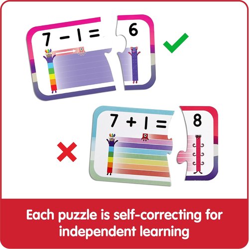 Hand2Mind Numberblocks Puzzle Set - Engaging Addition & Subtraction Math Games for Kids | Educational Toddler Activity