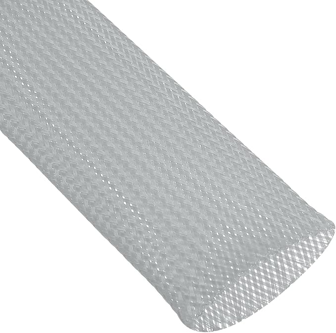 uxcell Expandable Sleeving, 2-inch 25ft Cable Sleeve, Gray