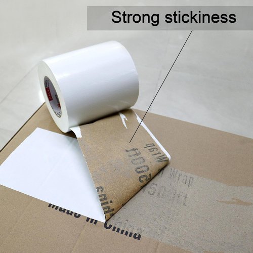 JIALAI HOME Heavy Duty White Duct Tape - Waterproof & UV Resistant | 6 Inch x 55 Yards (164 Ft) for Crafts & Repairs