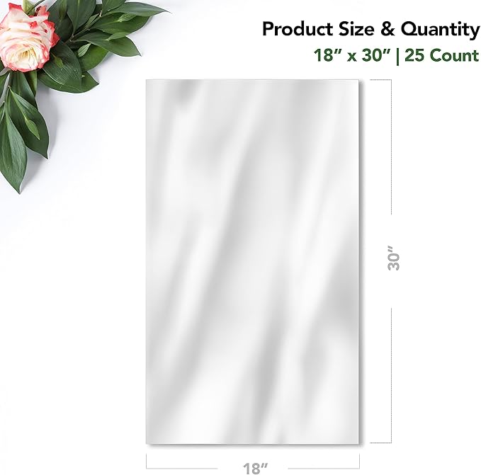 Extra Large Cellophane Bags (Ribbon and Basket NOT Included) – 18" x 30" (25 Count) – Clear Basket Wrapping Bags, Cellophane Gift Bags, Large Cellophane Bags, Clear Gift Bags, Clear