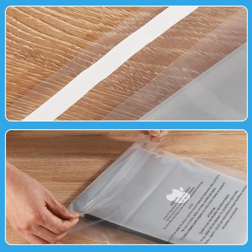 iMailer Clear Poly Bags - 200 Pcs Self-Seal 11" x 14" with Suffocation Warning | 1.6 Mil Thickness for Shipping & Packaging