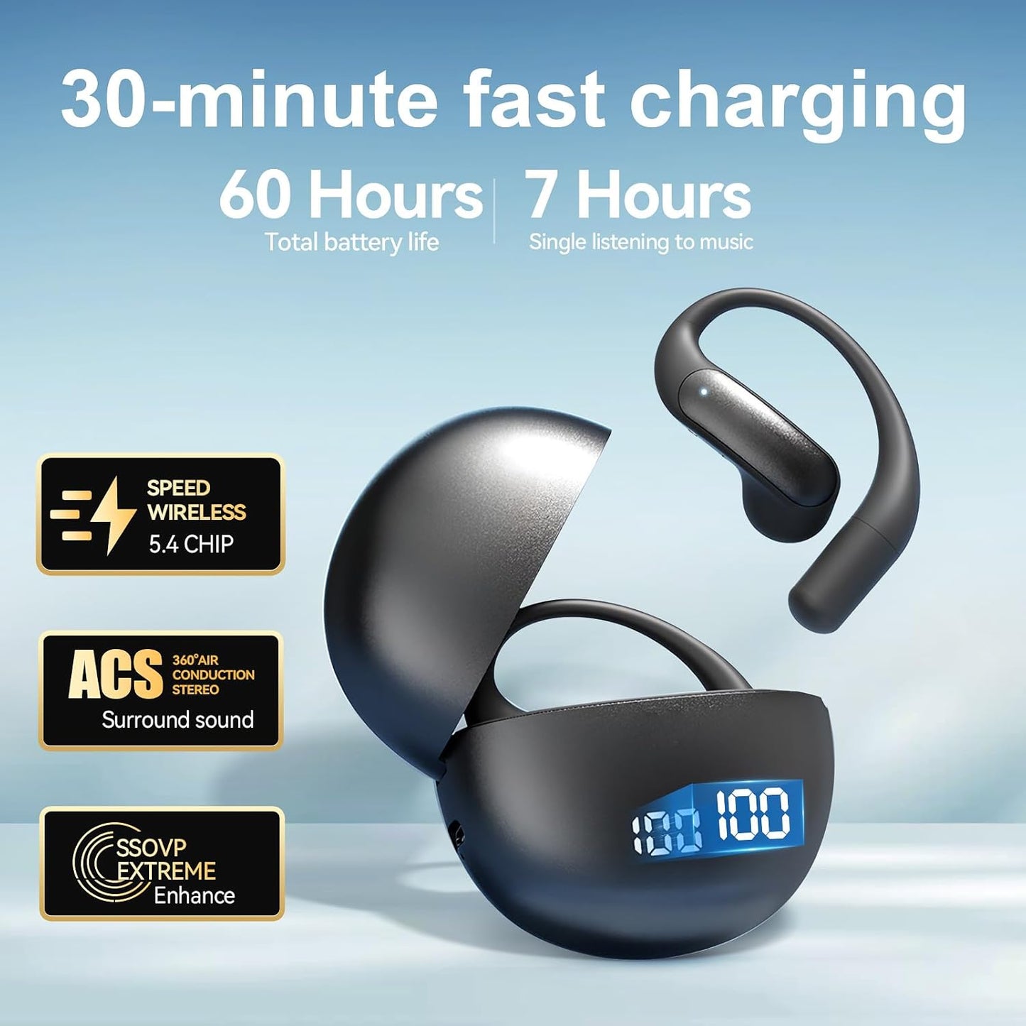 Skiennix AI Translation Earbuds - Real-Time Translator Earphones with 144 Languages | Bluetooth Noise Cancelling Headset for Travel & Business