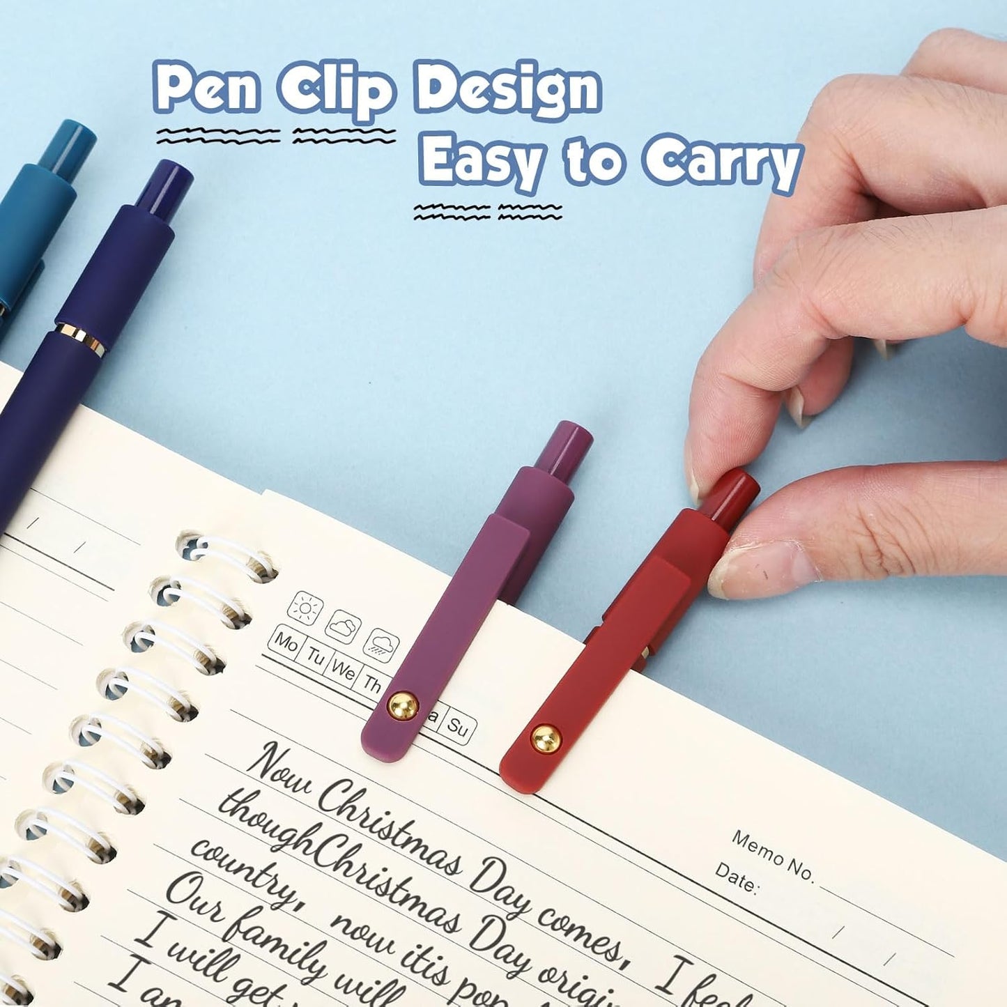 Skiennix Gel Pens - 0.7mm Smooth Writing Black Ink | 6-Piece Set for Journaling & Art