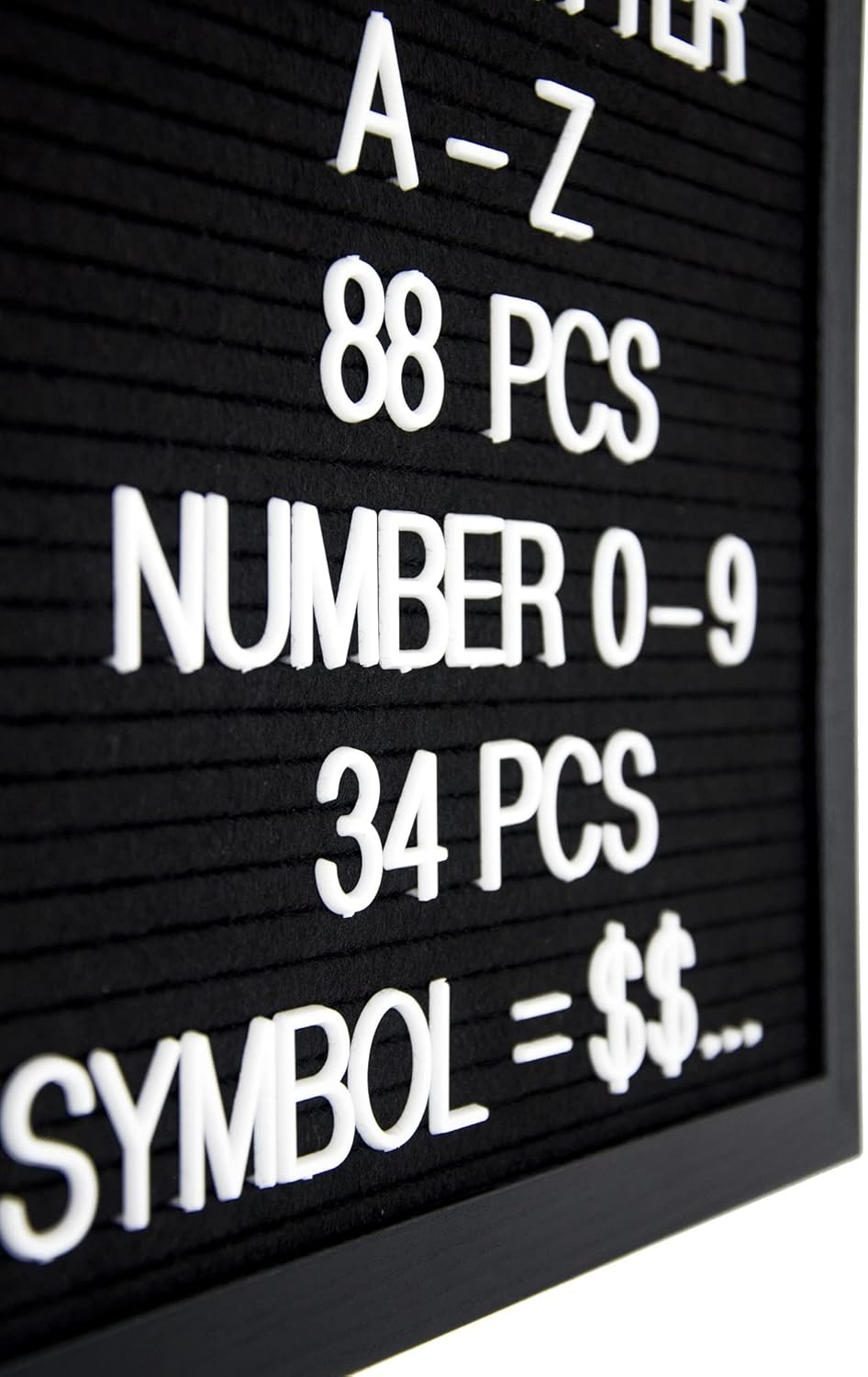 Skiennix Felt Letter Board Letters Set - 306 Pieces of 1-Inch Wide Letters for Custom Messages