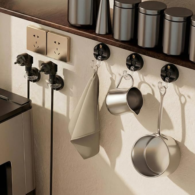 8 Pcs Rotatable Cord Organizer 1s Clip-on Magnetic Cord Holder Strong Adhesive Easy-Open Cable Clips for Bedside, Desk, Home, Office, Works as a Hanging Hook, Holds up to 2.2 Lbs
