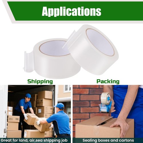 Lichamp Heavy Duty Clear Packing Tape - 24 Rolls for Moving & Shipping Supplies | 1.88" x 55 Yards
