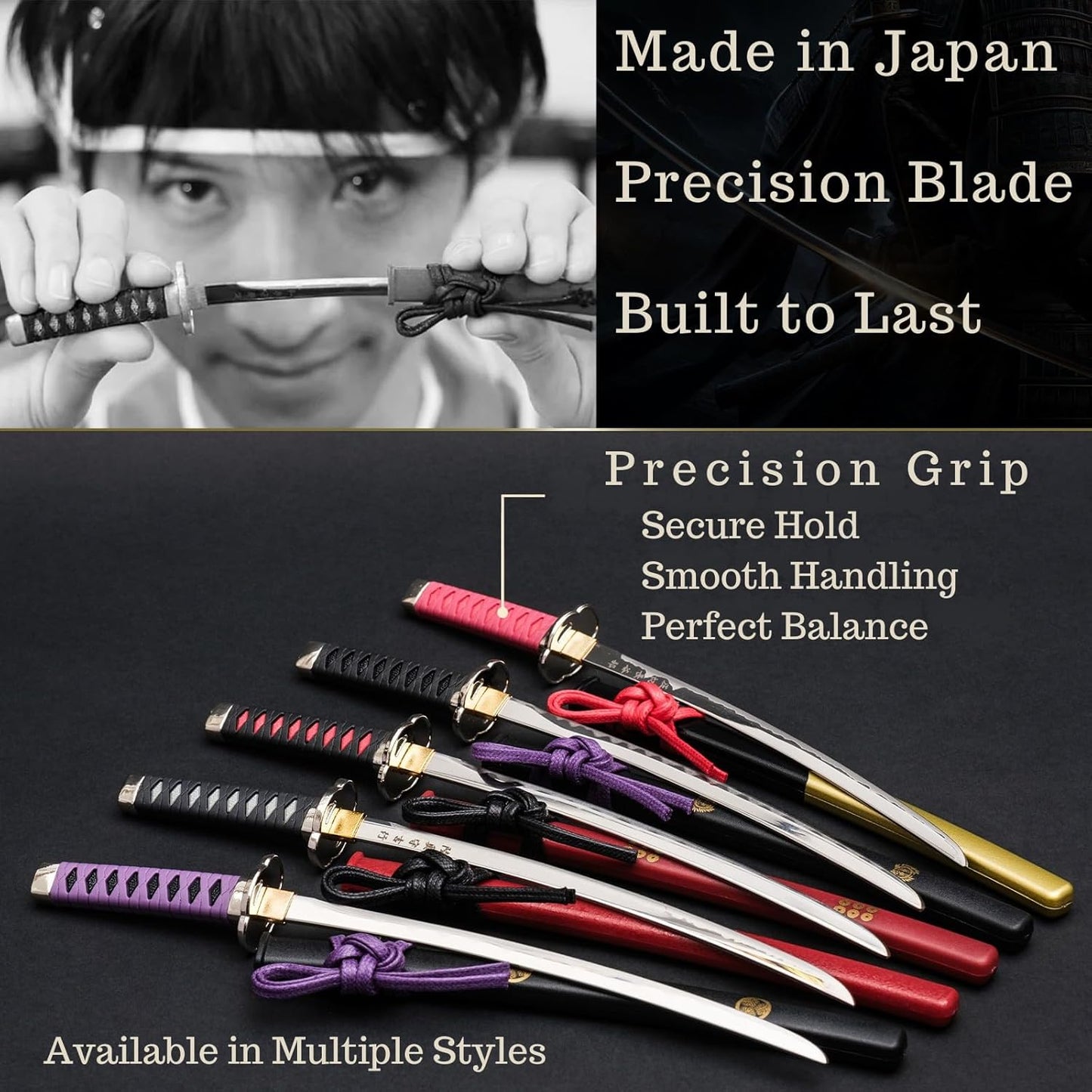Wablade Katana Letter Opener - Samurai Sword Mail Opener with Stand | Japanese Desk Decor (Sanada Yukimura)