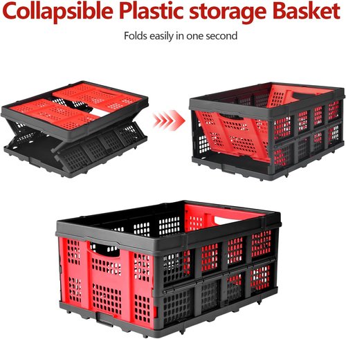 Hand Truck Dolly - 2-in-1 Folding Basket Design | 330LB Heavy Duty Portable Handtruck with 360° Wheels