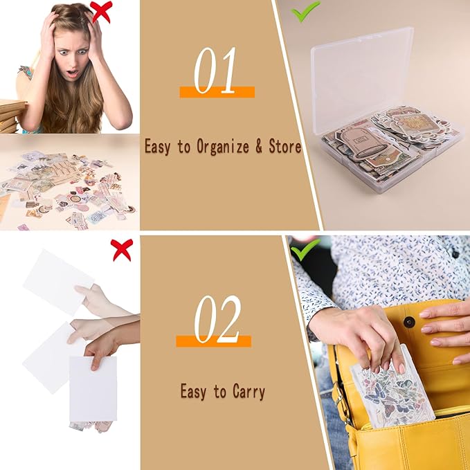 200Pcs Vintage Scrapbook Stickers, Aesthetic Junk Journal Stamping Supplies Kit, Scrapbooking Ephemera Washi Paper for Bullet Journaling Planners Diary Collage (Nostalgic)