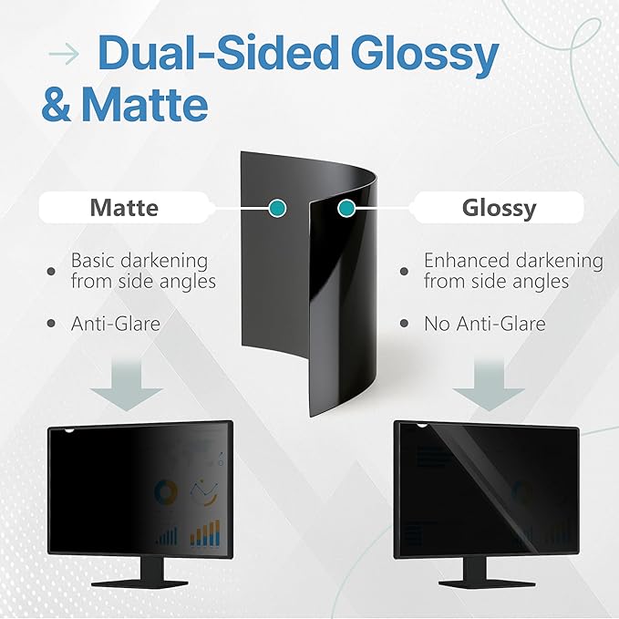 VINTEZ 29 Inch 21:9 Privacy Screen for Computer Monitor and Laptop - Anti Glare Protector Film Blue Light Filter Eye Protection - Computer Screen Privacy Shield, [1 Pack]