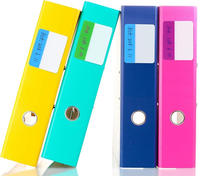 Jovitec 800 Pcs Tabs 2 Inch Sticky Index Tabs Writable and Repositionable File Tab Flags Colored Page Markers Labels for Reading Notes, Books and Classify Files 40 Sets(Fresh Colors)