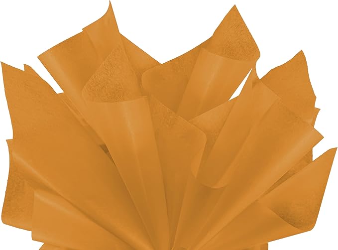 Flexicore Packaging® | Gift Wrap Tissue Paper | Size: 15"x20" | 100 Sheet | Acid Free Bulk Tissue Paper | (Noble Gold)