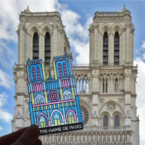 Notre Dame de Paris Metal Bookmarks - Transparent Design for Aesthetic Reading | Perfect Gift for Book Lovers