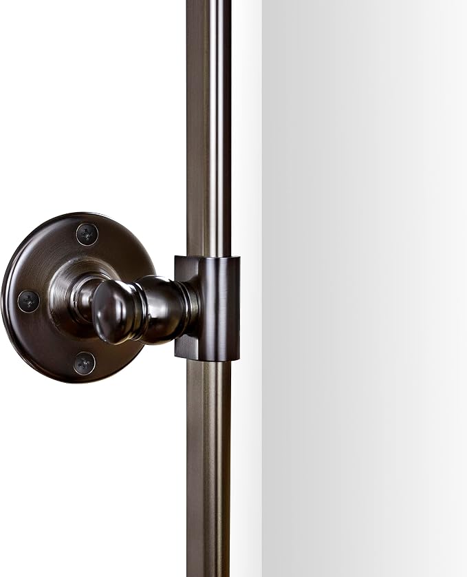 TEHOME Pivot Mirror Oil Rubbed Bronze Tilt Mirror Large Metal Framed Rectangle Tilting Beveled Vanity Mirrors for Wall, Vertical Hanging, Overall 34.14 x 40 inches (Mirrror 30 x 40 inches)