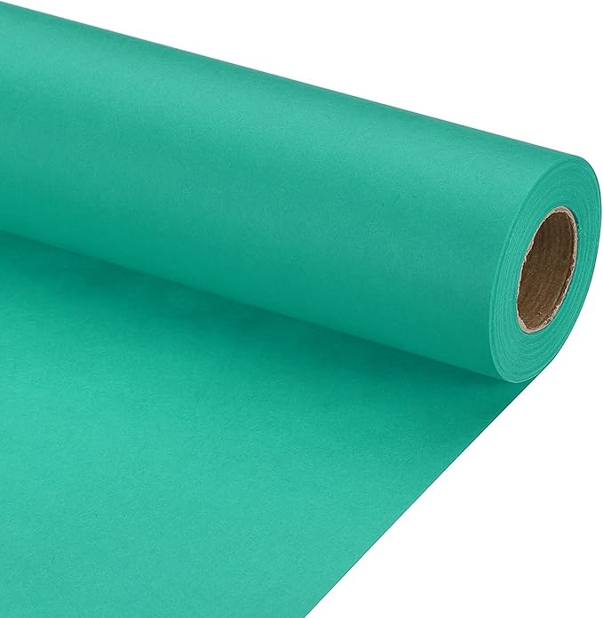PATIKIL Wrapping Paper, 12" x 500"(42') 70 GSM Craft Paper Roll Kraft Packing Paper for Poster Bulletin Board, Gift Wrapping, Grass Green