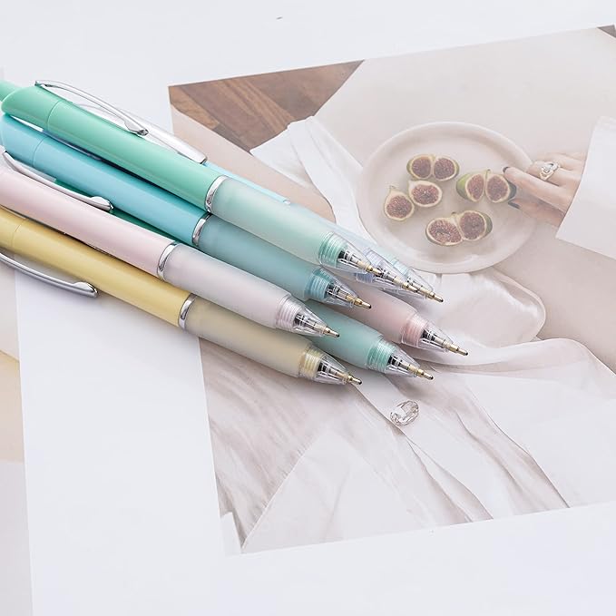 Aisibeiger Ball Point Pen Black Ink Ballpoint Pens with Super Soft Grip Medium Point 1.0mm Office Pens (12 pack)