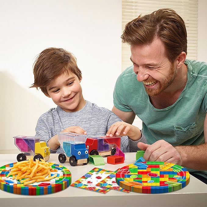 40Pcs Building Block Birthday Decorations Baby Shower Block Plates and Napkins Party Supplies Building Block Party Decorations