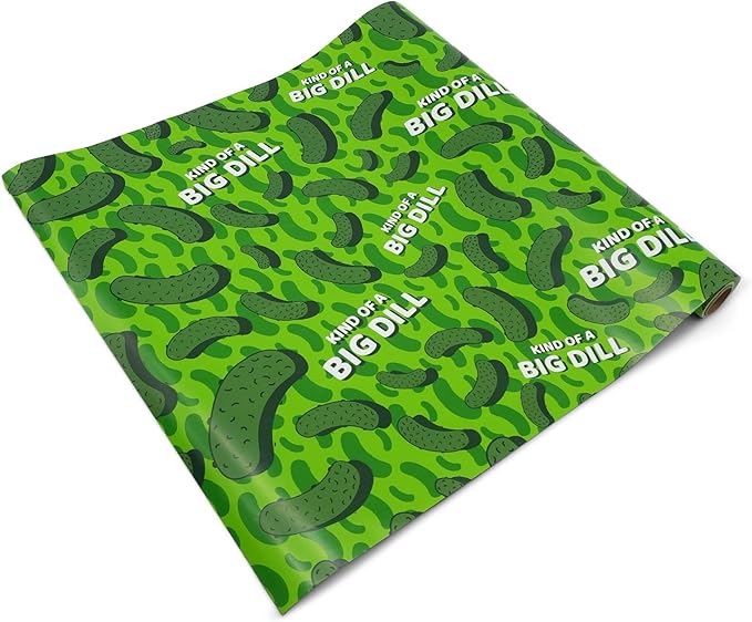 GOOFBALLS Hilarious Wrapping Paper Roll – Funny Gift Wrap for Birthdays, Holidays, White Elephant, Gag Gifts - Pickles