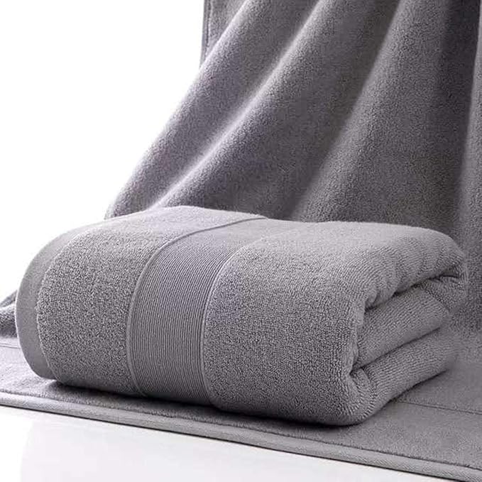 LRUUIDDE Bathroom Hand Towels 2 Set, Cotton Hand Towel for Bath, Hand, Face, Kitchen, Super Soft, Highly Absorbent, Machine Washable, Size 14" x 30" (Gray)…