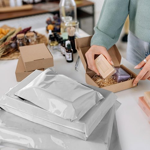 Poly Mailer 14.5x19 Inch | 100 Pack Waterproof Shipping Bags with Strong Adhesive for Clothing