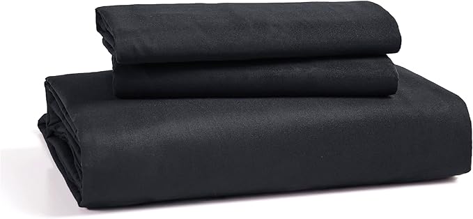 Bedsure Duvet Cover King Size - Soft Double Brushed Bedding Set for Kids & Adults, Zipper Closure, 3 Pieces, Includes 1 Duvet Cover (104"x90") & 2 Pillow Shams, NO Comforter, Black