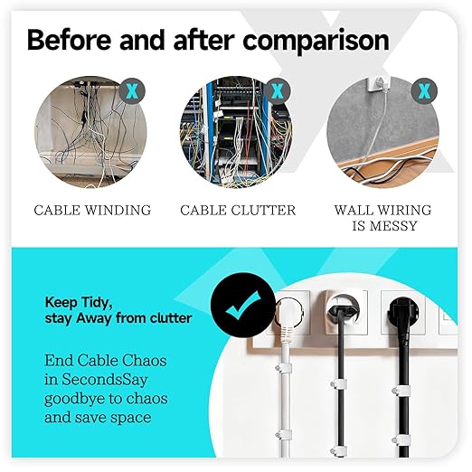 100PCS Cable Staples,10mm Cable Clips White,Cable Wire Clips Nail in Clips for Round Ethernet Cables Wall Clips Cable Tacks Electrical Wire TV Cable Speaker Wire Coax Clips (100Pcs 10mm)