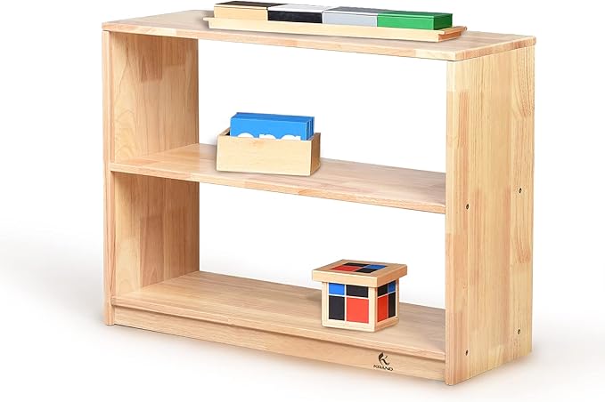 3 Shelf Horizontal Storage Bookcase Montessori Shelf-Toy,Books,Arts,Crafts&Supplies Organizer for Kids,Toddler Furniture Daycare,Preschool,Nursery(3-Tier Cabinet)