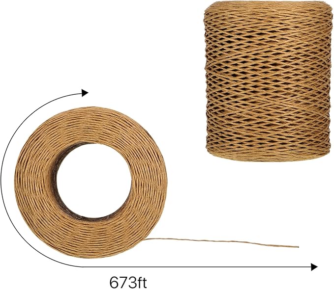 Syhood 673 Feet Floral Vine Bind Wire Rustic Wrapping Wire for Flower Bouquets(Light Coffee)