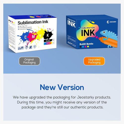 Epson Sublimation Ink Refill Bottles - Compatible with ET Series Printers | 4-Pack for Heat Press Transfer