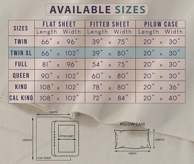 RUVANTI Flannel Sheets Twin XL Size - 100% Cotton Double Brushed Twin XL Sheet Sets, Deep Pockets 16 Inches, All Seasons Breathable & Extra Soft Bed Sheets, Warm & Cozy, 3 Piece, Peach & Black Plaid