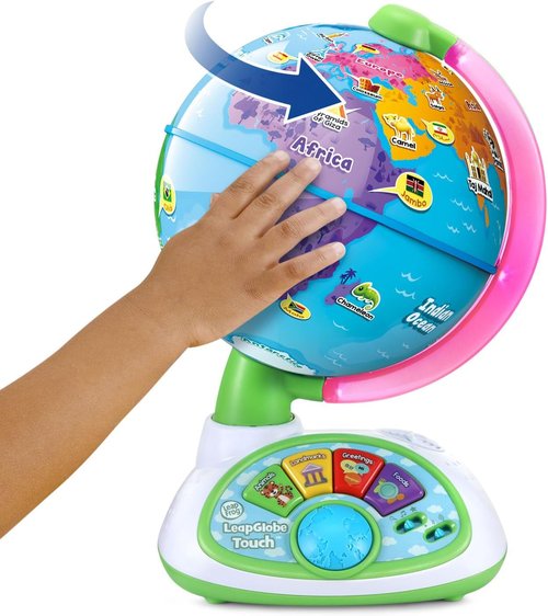 LeapFrog LeapGlobe - Light-Up Interactive Electronic Globe for Kids | Educational Exploration Toy Ages 3+